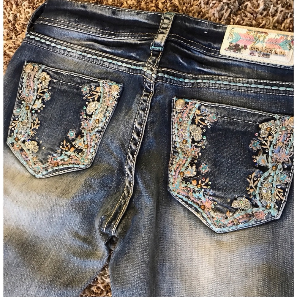 Pastel Floral Bling Pocket